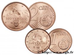 SLOVAQUIE LOT 1 Cent et 2 Cent CRÊTE KRIVAN 2011 SPL63
