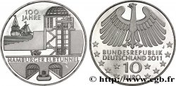 ALLEMAGNE 10 Euro CENTENAIRE DU TUNNEL SOUS L’ELBE  À HAMBOURG tranche A 2011 SPL64