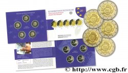 ALLEMAGNE Blister BELLE ÉPREUVE les 5 ateliers 2 Euro 10 ANS DES PIÈCES ET BILLETS EN EUROS 2012 BE
