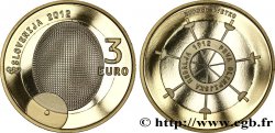SLOVÉNIE Belle Épreuve 3 Euro CENTENAIRE DE LA PREMIÈRE MÉDAILLE OLYMPIQUE 2012 BE