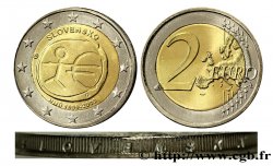 SLOVAKIA 2 Euro 10ème anniversaire de l’euro, tranche “roue de wagon” 2009 Kremnica