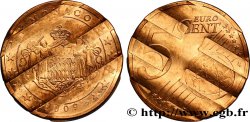 MONACO 5 Cent Armoiries, avers premier type, difformée 2009 Pessac
