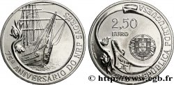 PORTOGALLO 2 Euro 1/2 75e ANNIVERSAIRE DU NAVIRE-ÉCOLE SAGRES 2012 Lisbonne