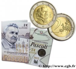 ITALIEN Blister BU 2 Euro GIOVANNI PASCOLI 2012 Rome