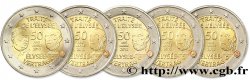 DEUTSCHLAND lot les 5 ateliers 2 Euro 50 ANS DU TRAITÉ DE L&nbsp;ÉLYSÉE 2013