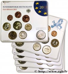 ALLEMAGNE Lot 5 SÉRIES Euro BRILLANT UNIVERSEL  - A, D, F, G et J 2013 