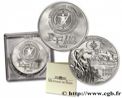 FRANCIA Belle Épreuve 1 Euro 1/2 PAUL-EMILE VICTOR 2007 Pessac