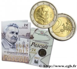 ITALY Blister 2 Euro GIOVANNI PASCOLI 2012 Rome