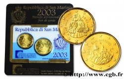 RÉPUBLIQUE DE SAINT- MARIN MINI-SÉRIE Euro BRILLANT UNIVERSEL 20 Cent et 50 Cent  2003 Rome