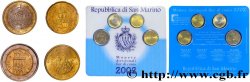 RÉPUBLIQUE DE SAINT- MARIN MINI-SÉRIE Euro BRILLANT UNIVERSEL 20 Cent, 50 Cent, 1 Euro, 2 Euro 2002 Rome