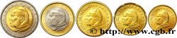 VATICAN LOT DE 5 PIÈCES EURO (10 Cent à 2 Euro Jean-Paul II) 2002 Rome