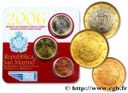 RÉPUBLIQUE DE SAINT- MARIN MINI-SÉRIE Euro BRILLANT UNIVERSEL 5 Cent, 50 Cent et 1 Euro 2006 Rome