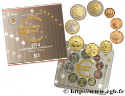 ITALY SÉRIE Euro BRILLANT UNIVERSEL (9 pièces) 2012 Rome