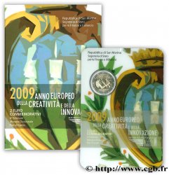 SAN MARINO 2 Euro ANNÉE EUROPÉENNE DE LA CRÉATIVITÉ ET DE L&nbsp;INNOVATION 2009 Rome