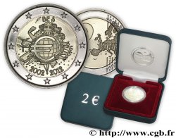 BELGIO Belle Épreuve 2 Euro 10 ANS DES PIÈCES ET BILLETS EN EUROS 2012 Bruxelles