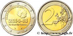 BELGIEN 2 Euro 100 ANS DE LA PREMIÈRE GUERRE MONDIALE 2014 Bruxelles