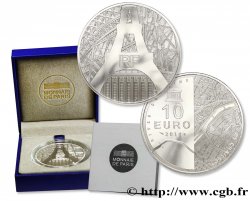 FRANCE Belle Épreuve 10 Euro UNESCO - RIVES DE SEINE (Tour Eiffel et Palais de Chaillot) 2014 Pessac
