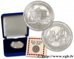 BELGIQUE Belle Épreuve 10 Euro LA GRANDE GUERRE 2014 Bruxelles
