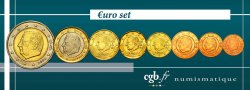 BELGIUM LOT DE 8 PIÈCES EURO (1 Cent - 2 Euro Albert II) n.d. Bruxelles