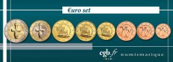 CHIPRE LOT DE 8 PIÈCES EURO (1 Cent - 2 Euro Idole de Pomos) 2014  
