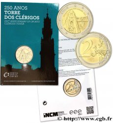 PORTUGAL Blister 2 Euro 250ème ANNIVERSAIRE DE LA TOUR DES CLERCS 2013 Lisbonne
