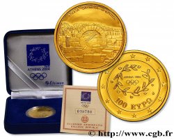 GRÈCE 100 Euro Jeux Olympiques d Athènes 2004 - Série II - Crypte d Olympie 2004 Athènes
