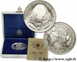 VATICAN Belle Épreuve 10 Euro 25e ANNÉE DU PONTIFICAT DU PAPE JEAN-PAUL II 2003 Rome