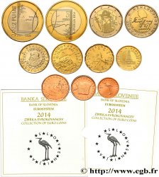 SLOVÉNIE SÉRIE Euro BRILLANT UNIVERSEL - CIGOGNE 2014 