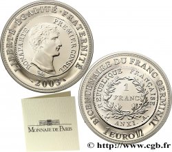FRANCE Belle Épreuve 1 Euro 1/2 BICENTENAIRE du FRANC GERMINAL 2003 