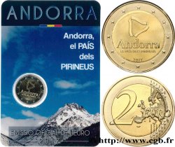 ANDORRA Coin-card 2 Euro ANDORRE, LE PAYS DE PYRÉNÉES 2017 