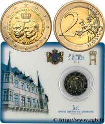 LUXEMBOURG Coin-Card 2 Euro 50e ANNIVERSAIRE DE L&nbsp;ACCESSION AU TRÔNE DU GRAND-DUC JEAN 2014 BU