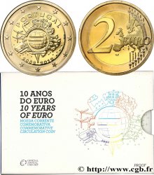 PORTUGAL Belle Épreuve 2 Euro 10 ANS DES PIÈCES ET BILLETS EN EUROS  2012 Lisbonne