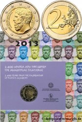 GRIECHENLAND Coin-Card 2 Euro ACADEMIE DE PLATON 2013 Athènes