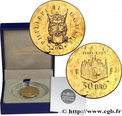 FRANCE Belle Épreuve 50 Euro or PHILIPPE II AUGUSTE (1/4 once) 2012 Pessac