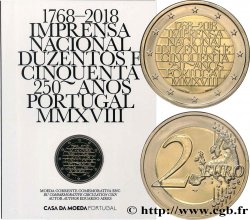 PORTUGAL Coin-Card 2 Euro 250e ANNIVERSAIRE DE LA PRESSE NATIONALE 2018 Lisbonne