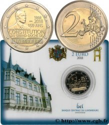 LUSSEMBURGO Coin-Card 2 Euro 150e ANNIVERSAIRE DE LA CONSTITUTION LUXEMBOURGEOISE 2018 Utrecht