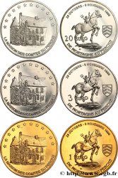FRANCIA Coffret 1, 3 et 20 Euro de Mortagne-au-Perche 1996 