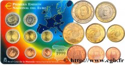 SPAIN SÉRIE Euro BRILLANT UNIVERSEL (8 pièces) 1999 Madrid