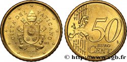 VATICAN 50 Cent ARMOIRIES DU PAPE FRANÇOIS
 2017 Rome