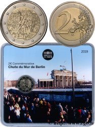 FRANKREICH Blister BU 2 Euro CHUTE DU MUR DE BERLIN 2019 Pessac