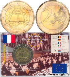 FRANCIA Coin-Card 2 Euro CINQUANTENAIRE DU TRAITÉ DE ROME 2007 Pessac Pessac