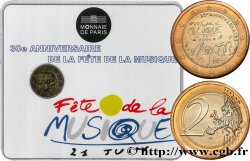 FRANCIA Coin-Card 2 Euro 30ème ANNIVERSAIRE DE LA FÊTE DE LA MUSIQUE  2011 Pessac