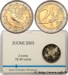 FINLANDE Coin-Card 2 Euro 50 ANS D’ADHÉSION DE LA FINLANDE À L’ONU 2005 Vanda