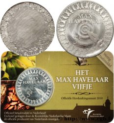 NETHERLANDS COIN-CARD 5 Euro 150e ANNIVERSAIRE MAX HAVELAAR 2010 Utrecht 