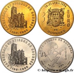 FRANCE Lot 1 Euro 1/2 et 3 Euro de Bourges (10 - 21 avril 1996) 1996 