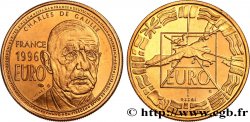 FRANKREICH “Essai” 1 Euro De Gaulle en bronze florentin 1996 
