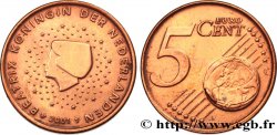 NETHERLANDS 5 Cent BEATRIX, coin cassé 2001 AU