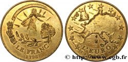 FRANCE Jeton - LE FRANC 1796 / L’EURO 2002 2002 
