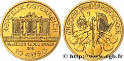 AUTRICHE 10 Euro LE PHILARMONIQUE DE VIENNE 2011 SPL