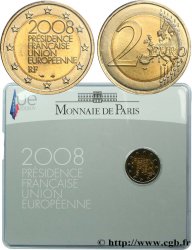 FRANCE Blister BU 2 Euro PRÉSIDENCE FRANÇAISE DE L’UNION EUROPÉENNE 2008 Pessac
